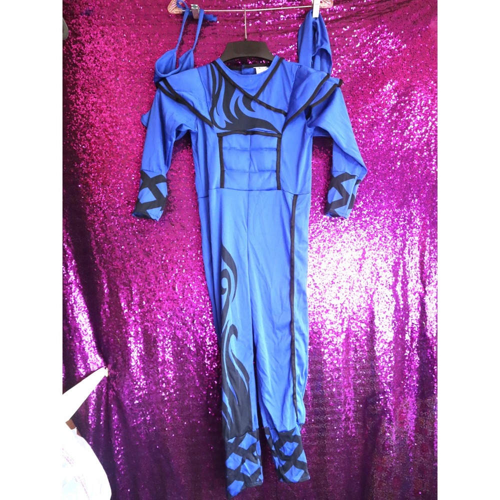 Blue Ninja Costume Small Spooktacular Creations Kids Muscle Jumpsuit Set Karate